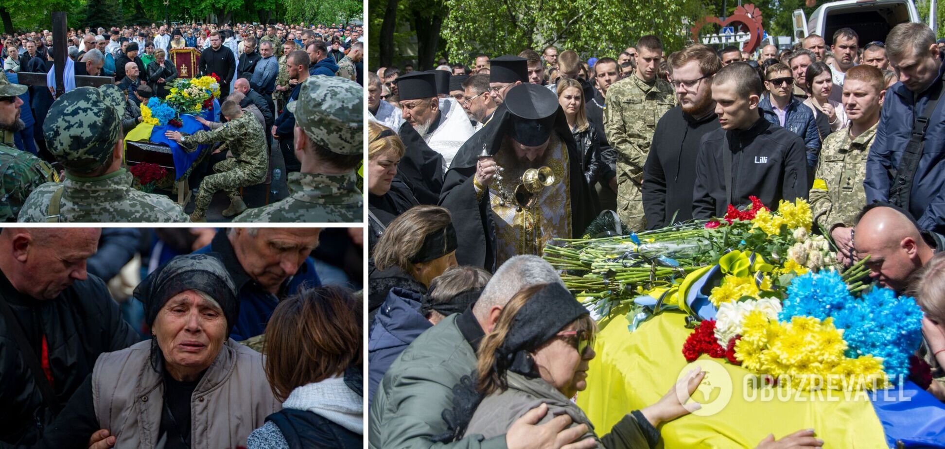 На Полтавщині попрощалися із десятьма Героями, які віддали життя за Україну. Фото