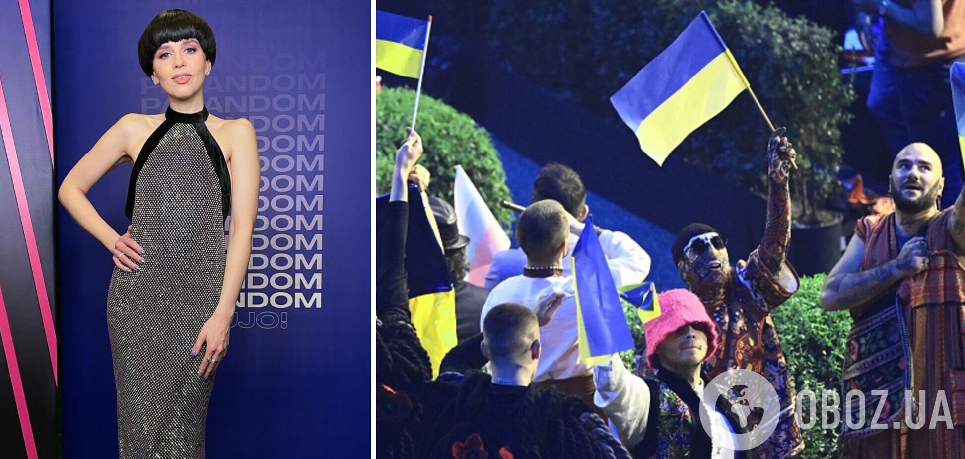 Участница Евровидения от Литвы в прямом эфире выкрикнула 'Слава Украине!' и призвала помогать украинцам