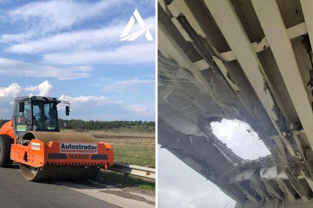 Дорожники збудують тимчасовий об’їзд біля зруйнованого мосту на трасі М-07