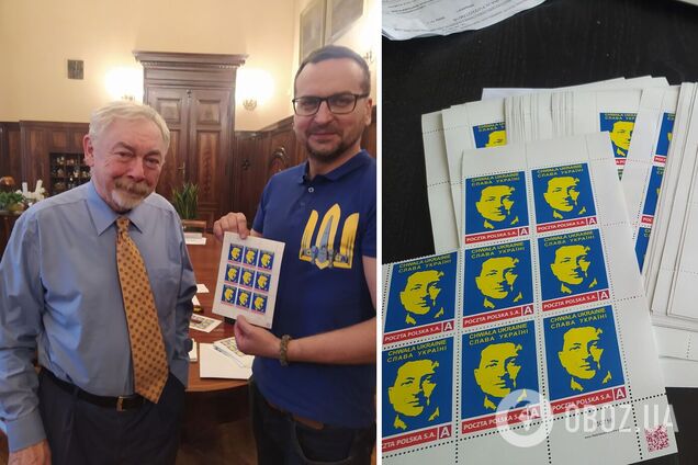 У Польщі випустили колекційну марку із портретом Зеленського