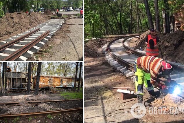 Робітники мають встановити 250 метрів рейок