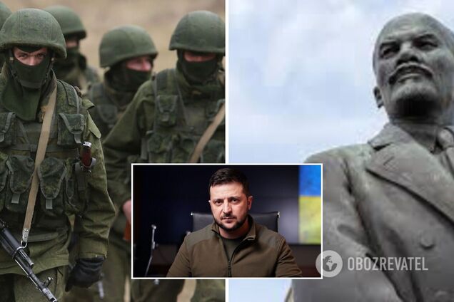 Зеленський про ціну війни для РФ: 27 тисяч солдатів за те, щоб в окупованому Генічеську ще трохи постояв пам'ятник Леніну