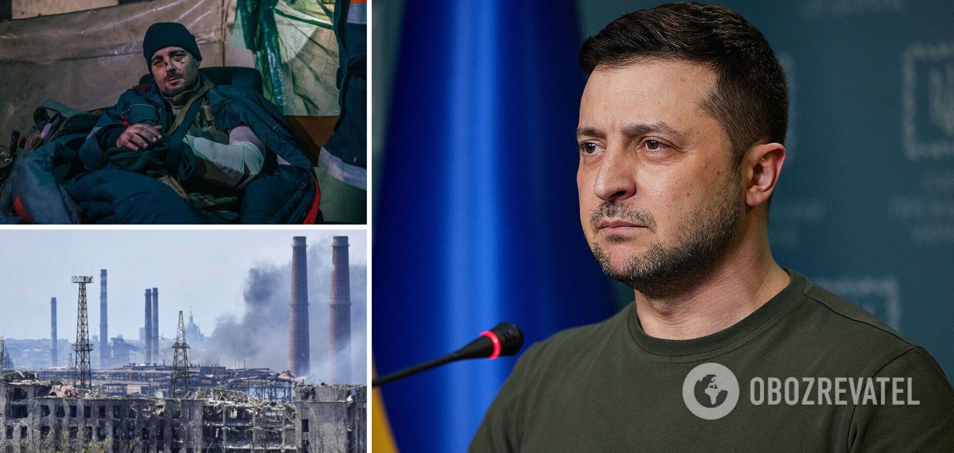 Зеленський про евакуацію з 'Азовсталі': тривають дуже складні переговори про вивезення важкопоранених та медиків