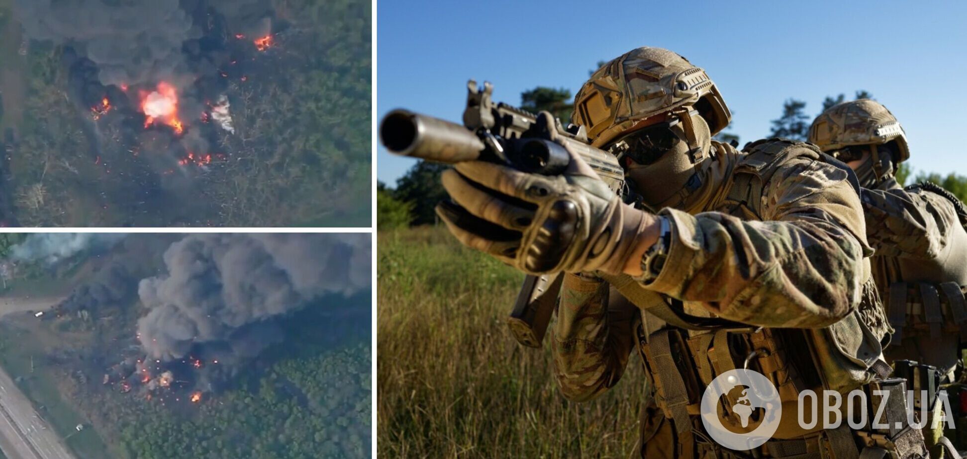 Силы спецопераций разнесли склад боеприпасов врага и поделились эффектным видео