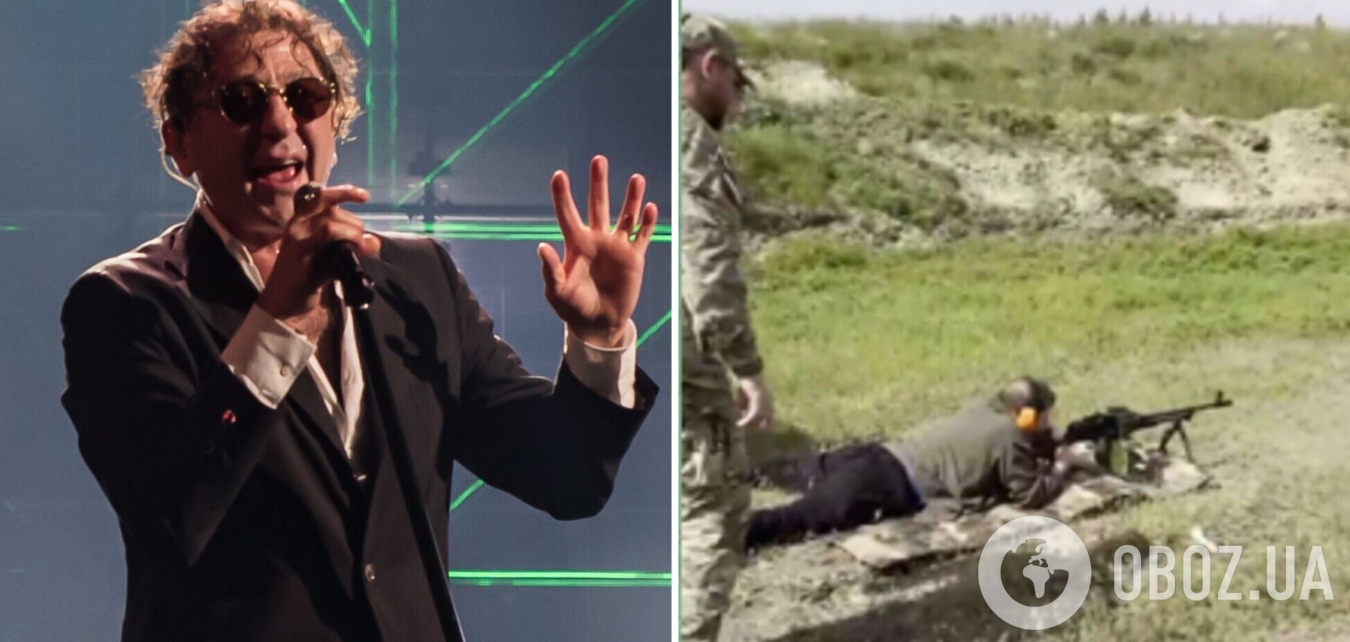 Пропутинский певец Лепс взял в руки оружие на Донбассе. Видео