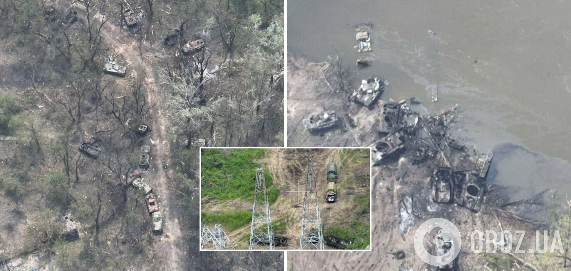 Рятувалися вплав на танках: з'явилося відео з місця розгрому окупантів на Сіверському Донці