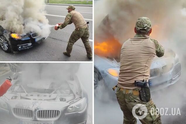 Щоб загасити вогонь, поліцейським знадобилося 40 секунд