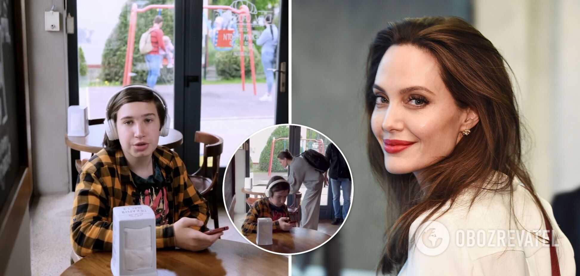 Подросток, не заметивший Джоли во львовской кофейне, воспользовался популярностью, чтобы помочь животным