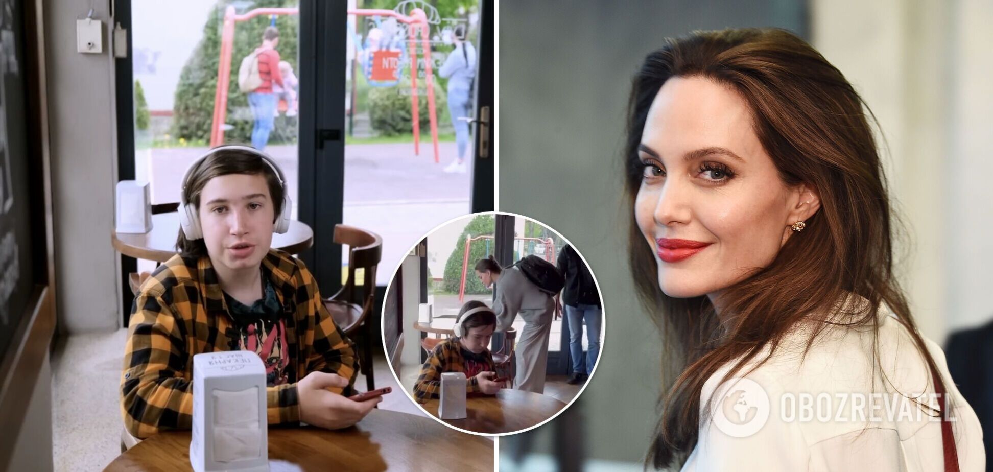 Подросток, не заметивший Джоли во львовской кофейне, воспользовался популярностью, чтобы помочь животным