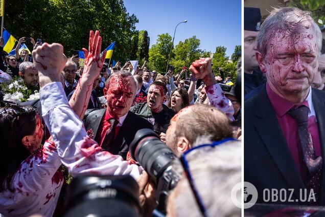 Украинка, облившая краской посла РФ, покинула Варшаву: ее угрожали убить