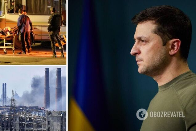 Зеленский об эвакуации с 'Азовстали': привлечены наиболее влиятельные международные посредники