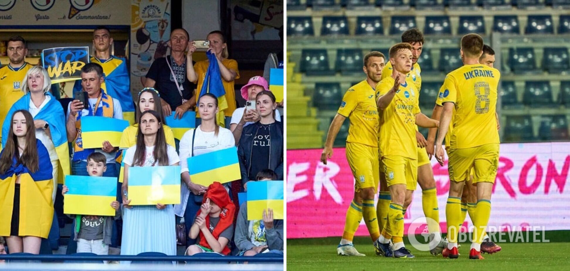 Единение нации: трибуны стадиона в Италии эмоционально спели гимн Украины. Видео