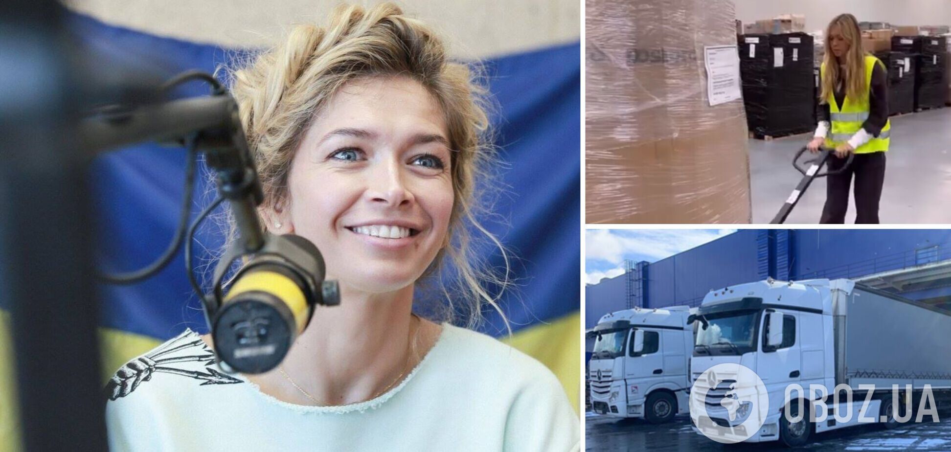 Брежнєва, яка завантажує фури гуманітаркою, потрапила на відео