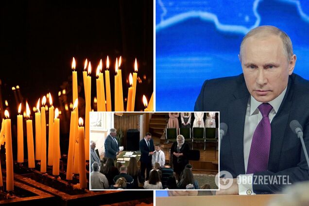 В церкви Луцка мальчик молился, чтобы от болезни Путина никто не мог придумать лекарства. Видео