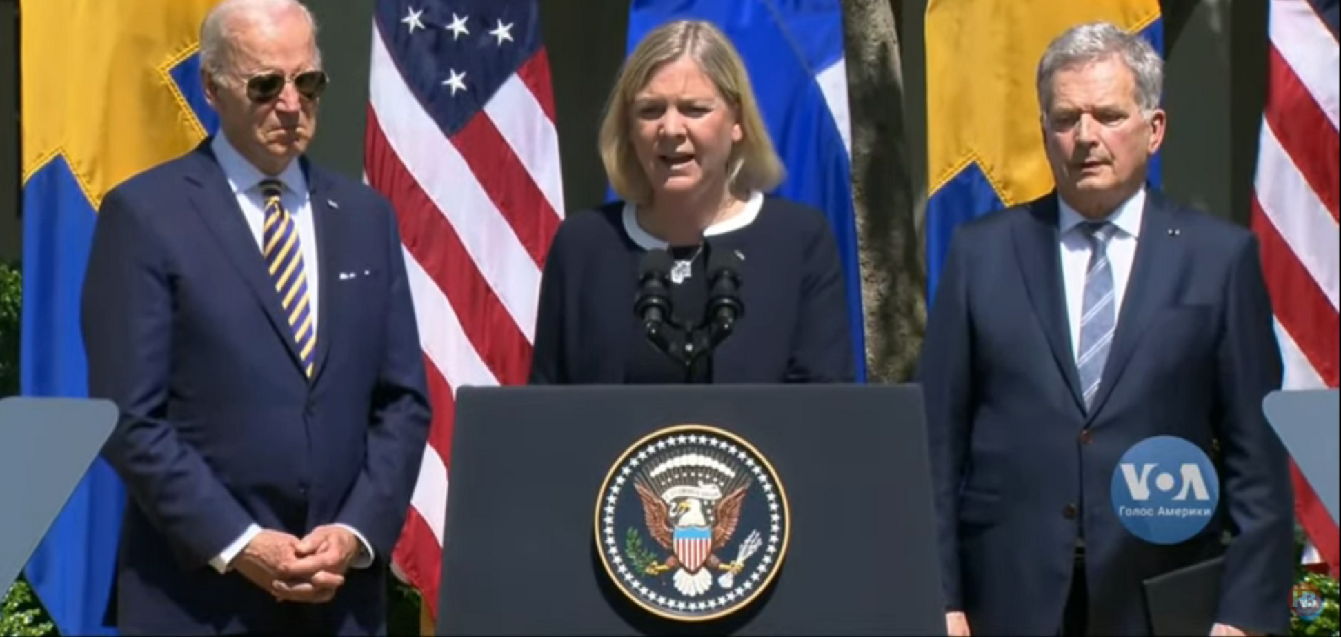 Байден принял лидеров Швеции и Финляндии в Белом доме