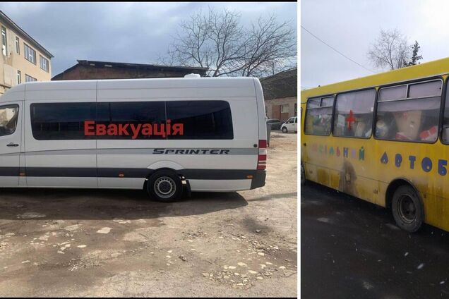 Захваченные россиянами волонтерские автобусы