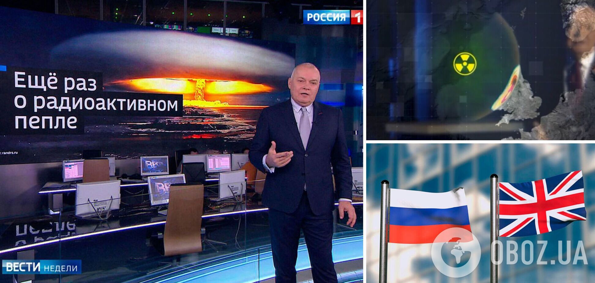 На росТВ почали погрожувати Великій Британії ядерним ударом: хочуть занурити в морську безодню. Відео