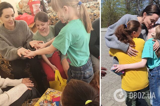 Анджелина Джоли поддержала маленьких украинцев в учебно-реабилитационном центре на Львовщине. Фото