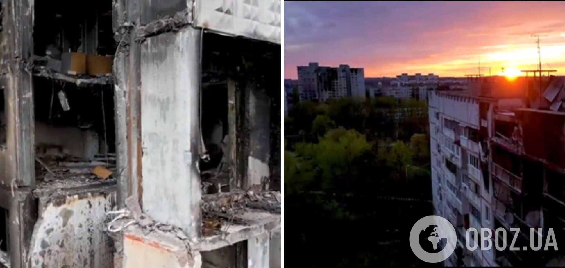 Дмитро Комаров показав масштаб руйнувань у Харкові на відео з дрону: багато будинків пробито наскрізь