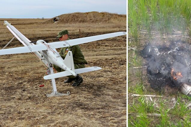 Сбитый российский БПЛА 'Орлан-10'