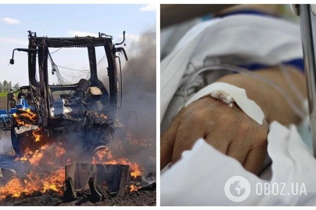 Помер тракторист, який постраждав від ворожого удару на Харківщині: ракета влучила у техніку