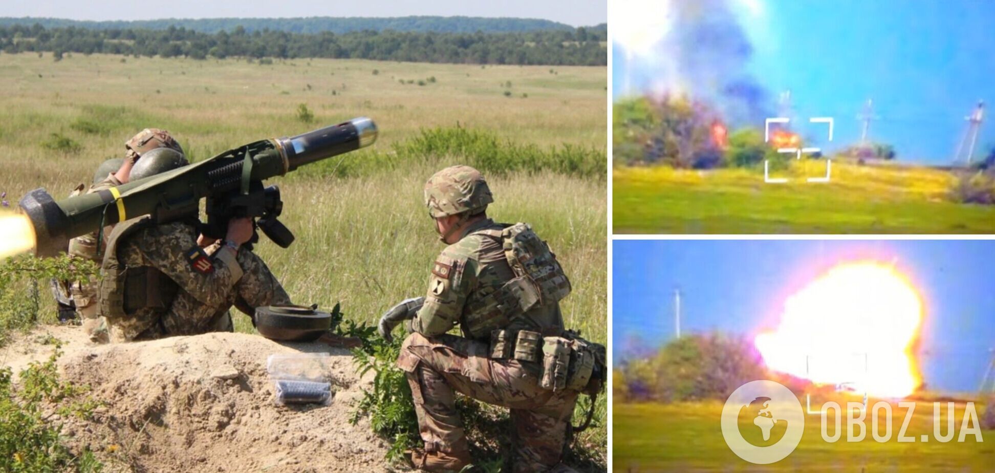 Працювали 'Стугна' й 'Джавелін': ЗСУ показали кадри знищення ворожої техніки. Відео