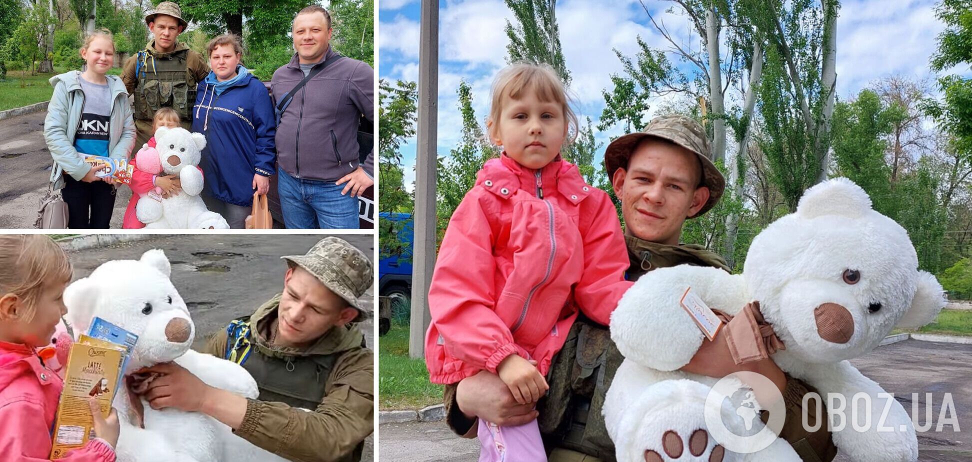 Боєць з позивним 'Мухомор' зустрівся з родиною врятованої дитини