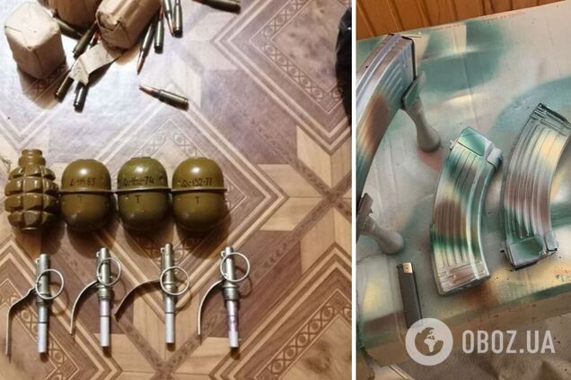 Мужчина хранил дома целый арсенал