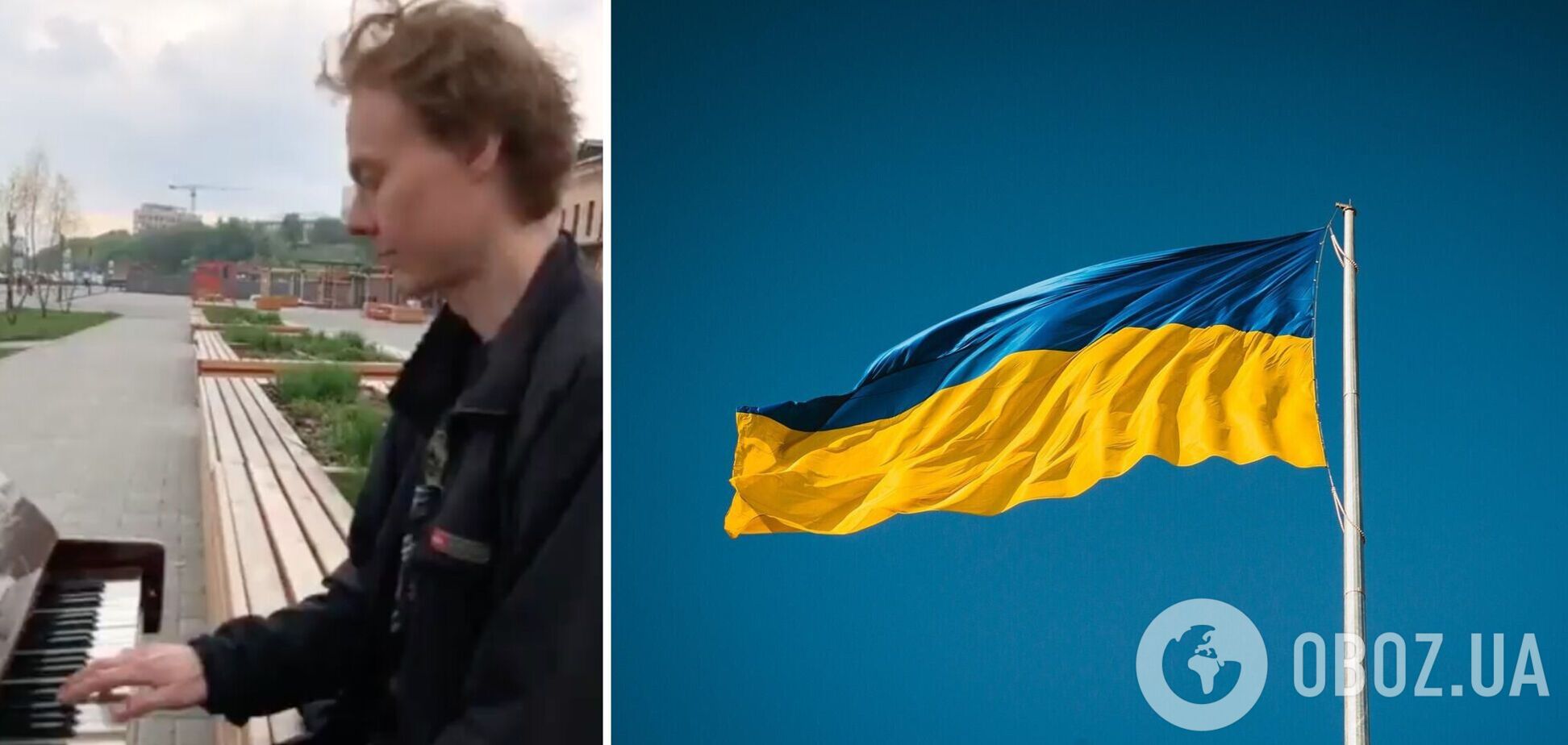 В России арестовали мужчину, который сыграл на пианино гимн Украины на набережной. Видео