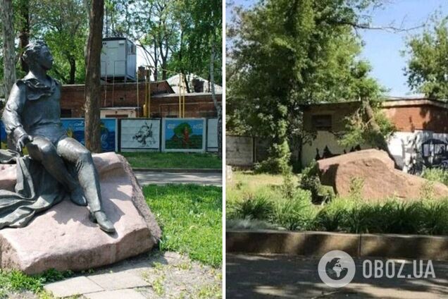 У Миколаєві комунальники демонтували пам’ятник Пушкіну. Фото