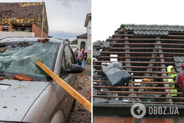 В Германии пронесся мощный торнадо: есть погибший, пострадали десятки людей. Видео
