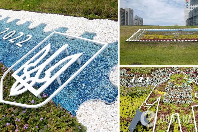 Композиція знаходиться біля станції метро 'Лівобережна'