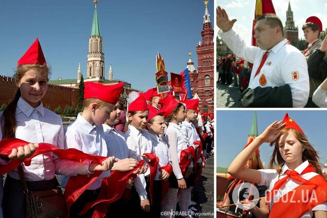 'Запахло совком!' В России на Красной площади пять тысяч детей приняли в пионеры. Видео