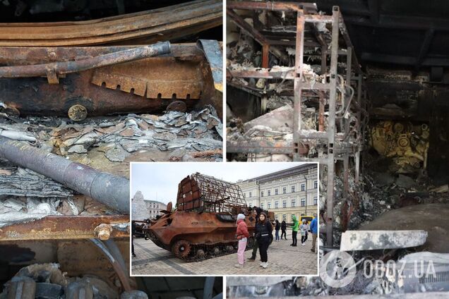 В Киеве устроили выставку сгоревшей техники оккупантов