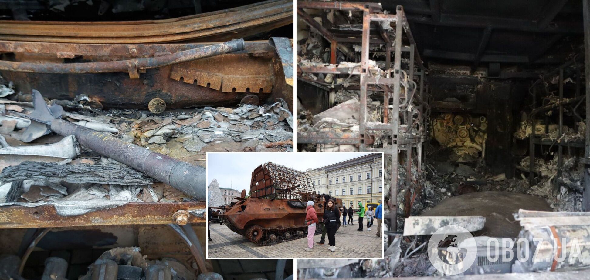 В Киеве устроили выставку сгоревшей техники оккупантов 