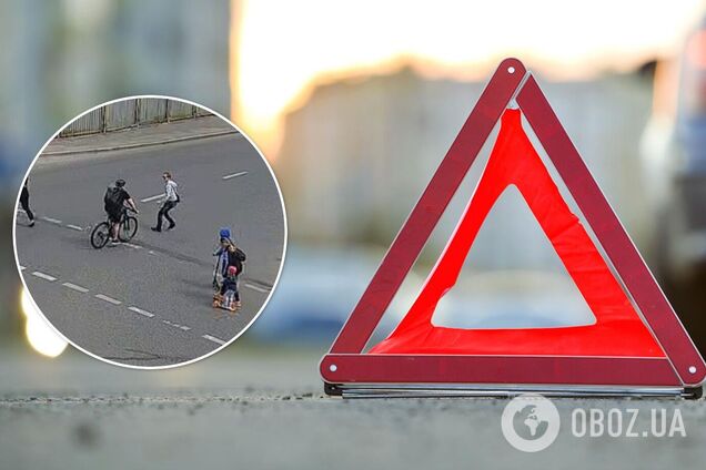 Велосипедист збив чоловіка на переході