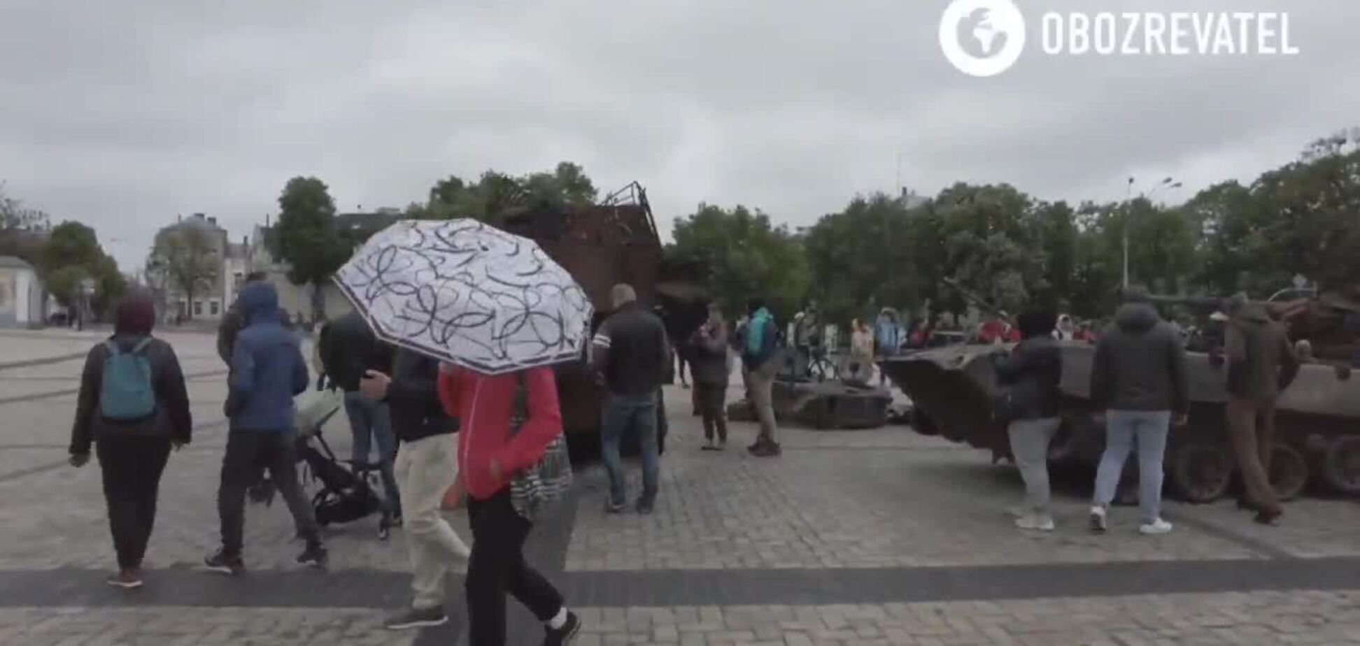 У Києві влаштували виставку згорілої техніки окупантів