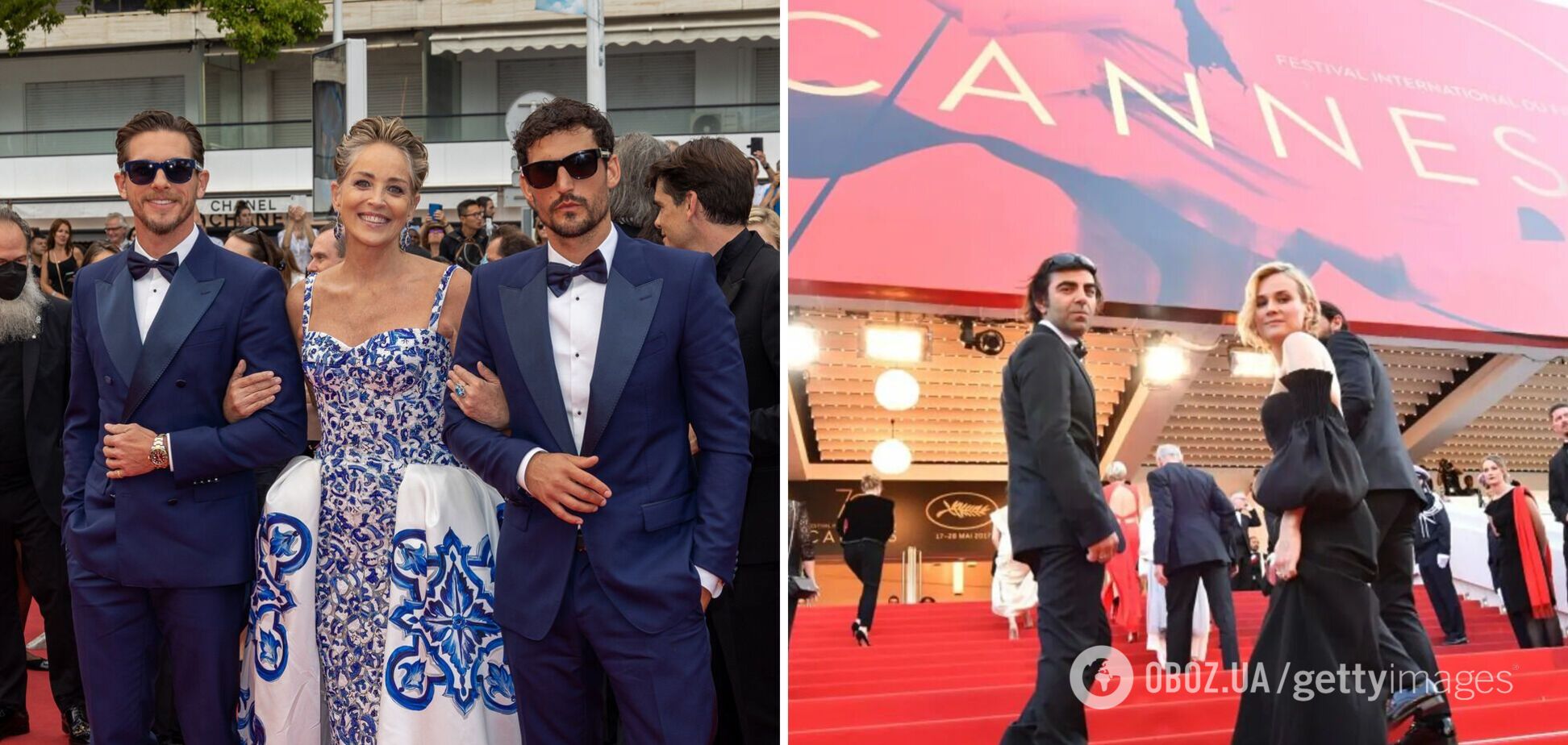 Шэрон Стоун вышла на красную дорожку в Каннах в 'платье-трансформере' и ошеломила публику. Фото и видео