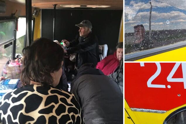 Россияне обстреляли эвакуационный автобус в Луганской области