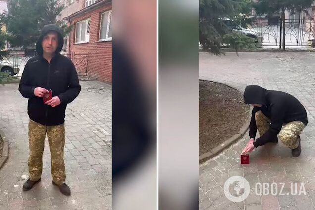 Экс-военный РФ сжег российский паспорт и с оружием в руках защищает Харьков от оккупантов. Видео