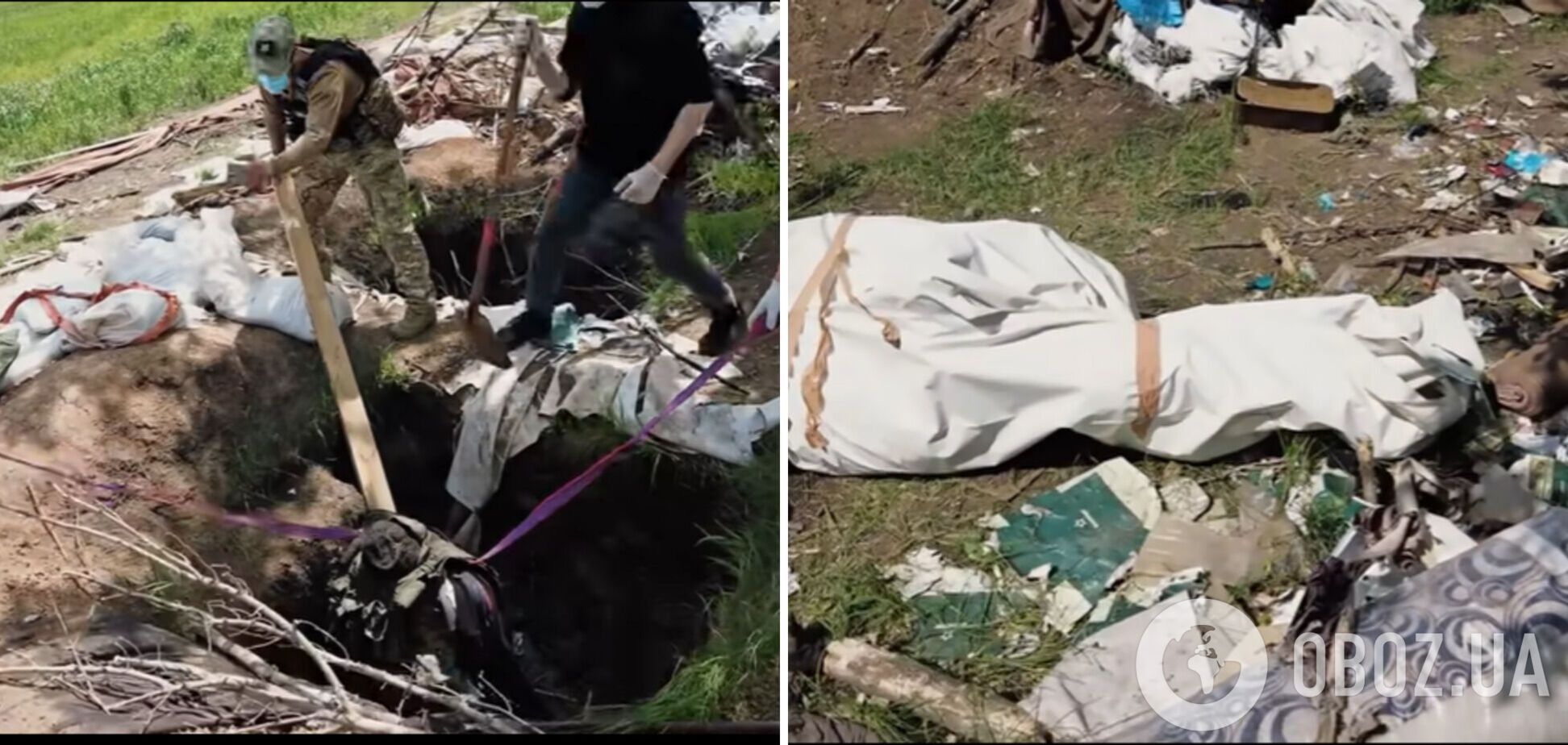 У пілота було перерізано стропи: на Харківщині зібрали тіла 63 загиблих російських окупантів. Відео 18+