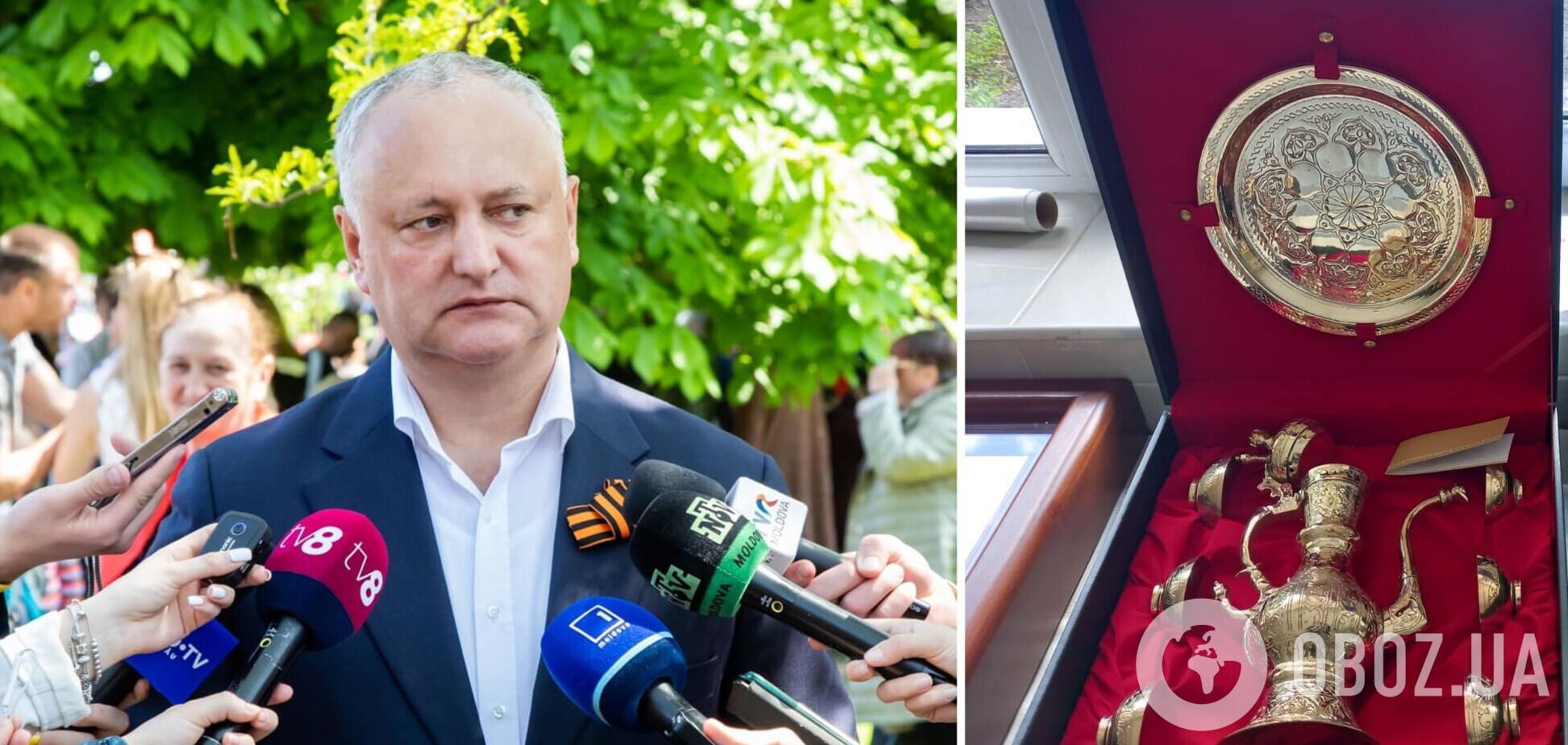 Шахматы из драгоценных материалов и квитанции: что нашли при обыске у друга Путина Додона. Фото