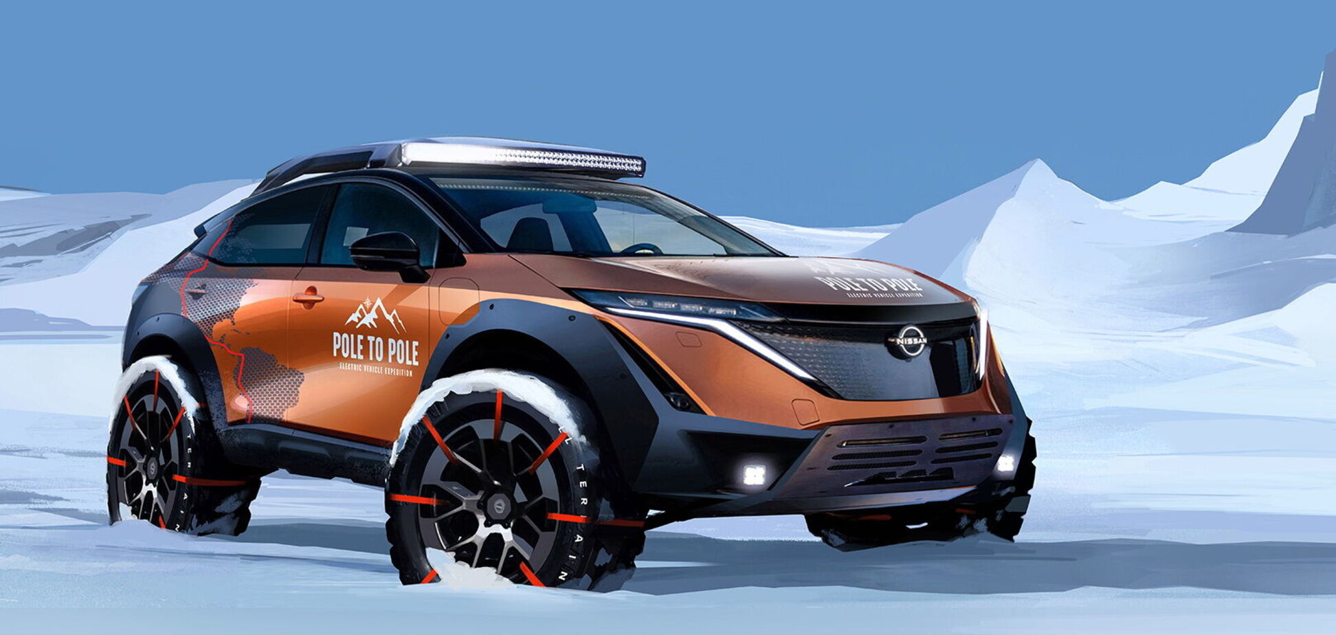 Електричний Nissan Ariya вирушить із Північного на Південний полюс