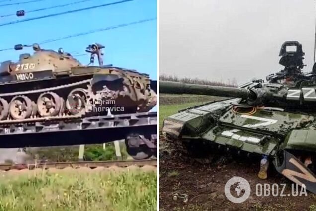 У мережі показали перекидання розконсервованих Т-62: частину доставили у Мелітополь. Відео