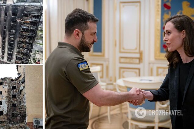 Финская премьер прибыла в Украину и посетила Ирпень и Бучу