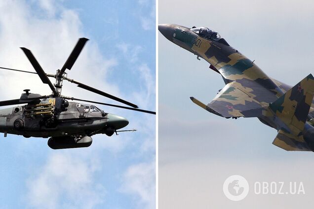 Украинские защитники сбили российский истребитель Су-25 и вертолет Ка-52
