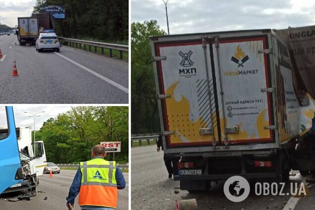 Произошла авария с участием двух грузовых авто