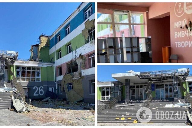 'Это у них называется 'помощь людям Донбасса': оккупанты превратили в руины школу в Мариуполе. Фото