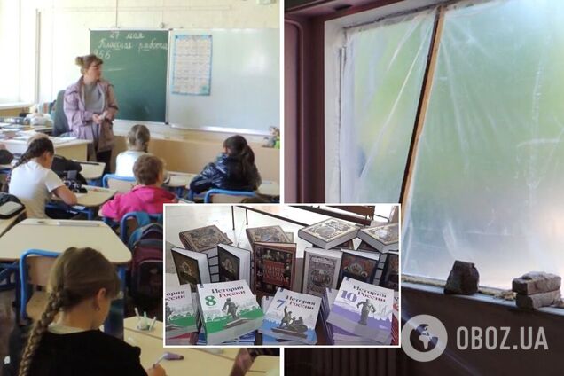 Оккупанты в Мариуполе установили мобильные души и открыли школу