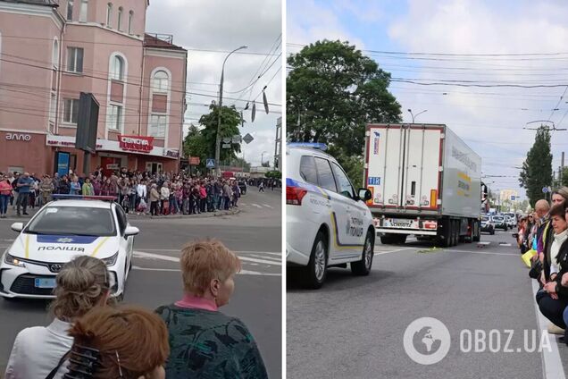 Пришли целыми семьями: в Виннице тысячи людей на коленях встретили погибших бойцов КОРДа. Фото и видео